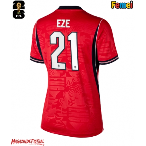 Anglia Eberechi Eze #21 Echipament de Fotbal Replică Mondial 2026 Femei Deplasare Anglia Eberechi Eze #21 Echipament de Fotbal Replică Mondial 2026 Femei Deplasare